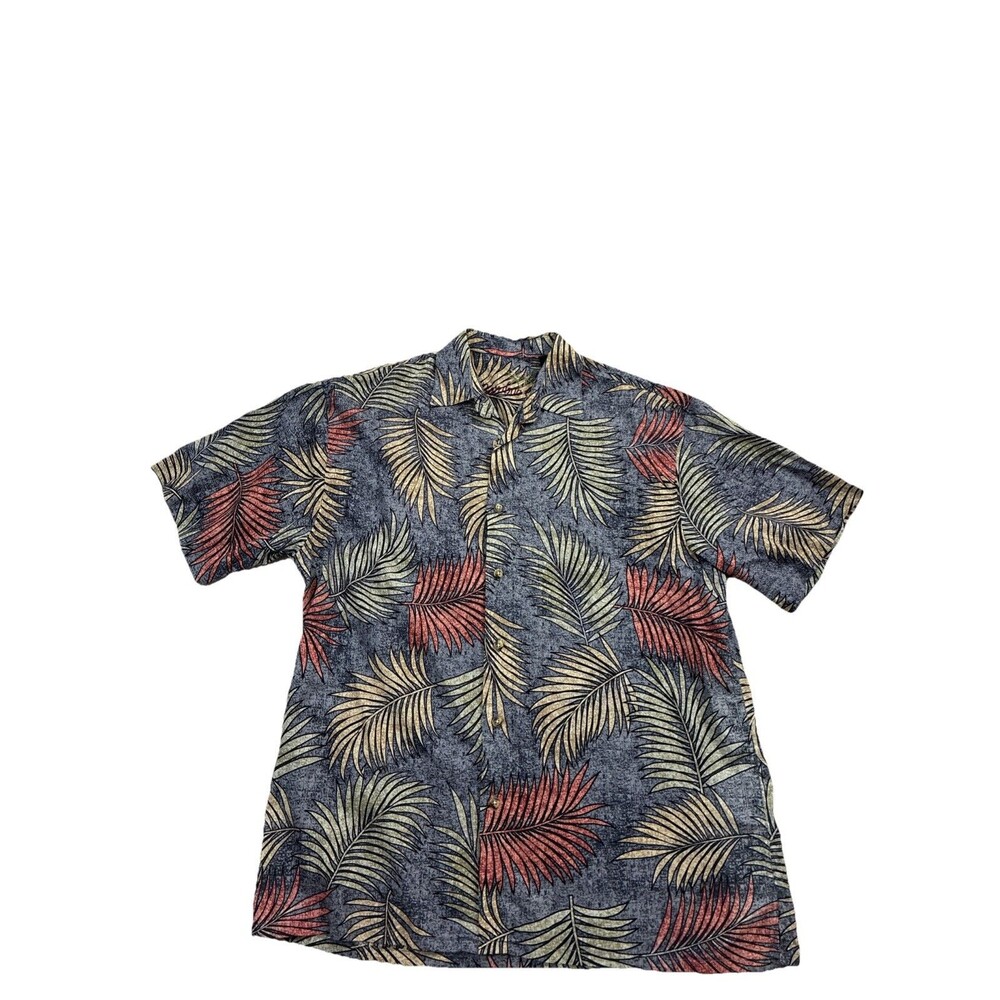Bamboo Cay Small Short Sleeve Cotton Blend Vintage Korea Island Style Hawaiian